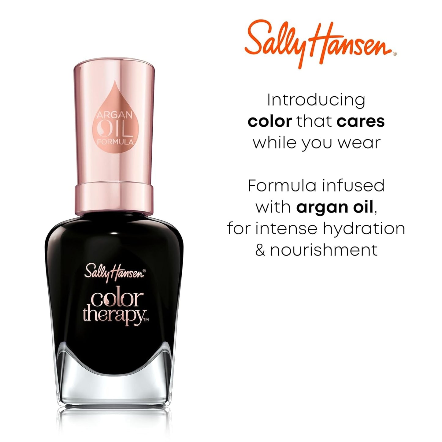 Sally Hansen Color Therapy Nail Polish | Biotin, Argan Oil, 480 Everything Zen
