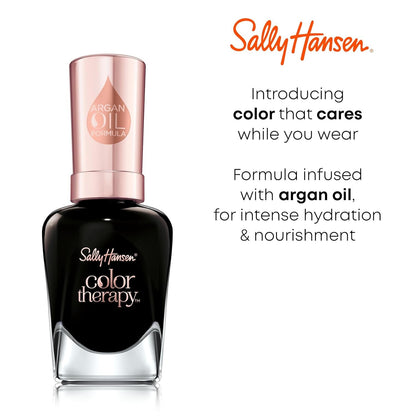 Sally Hansen Color Therapy Nail Polish | Biotin, Argan Oil, 480 Everything Zen
