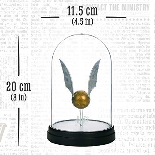 Harry Potter Levitating Golden Snitch Light, Touch Activated Desk Lamp Accessories, Officially Licensed Harry Potter Decor Gifts & Collectibles