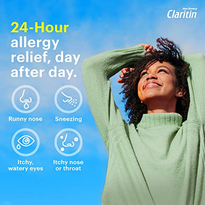 Claritin Liqui-Gels 24 Hour Allergy Relief, Non-Drowsy Allergy Medicine, Loratadine Antihistamine Capsules, 60 Count