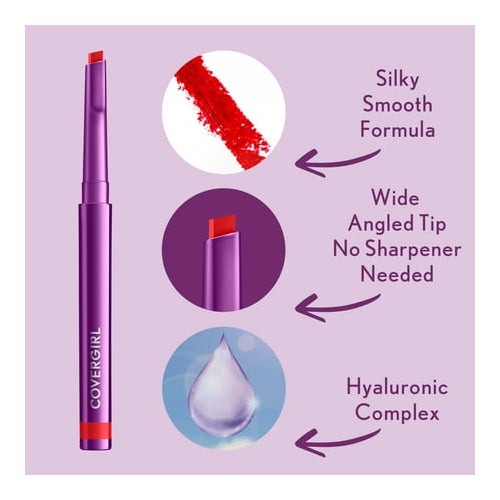 CoverGirl Simply Ageless Lip Flip Liner - Lip Liner, Long Lasting Lip Liner - Honest Berry