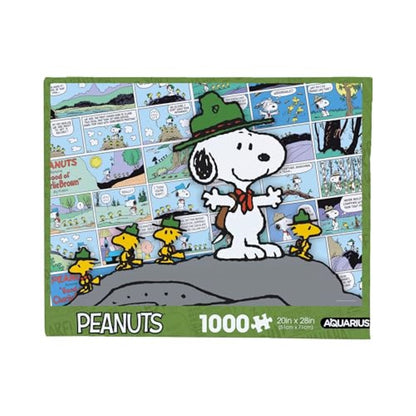 AQUARIUS Peanuts Snoopy Beagle Scouts - Comic 1000 Piece Jigsaw Puzzle(1000 Piece Jigsaw Puzzle) - Glare Free - Precision Fit - Officially Licensed Peanuts Merchandise & Collectibles - 20x28 Inches