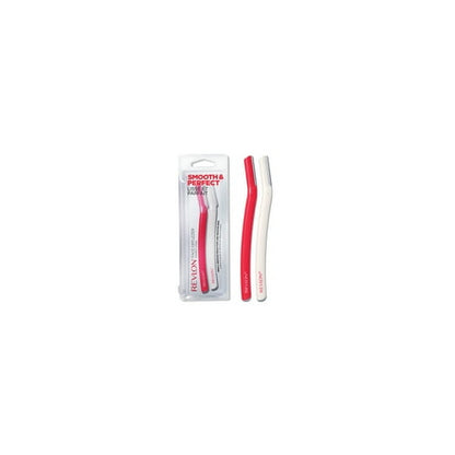 Revlon Face Defuzzers, High Precision Hair Removal and Dermaplaning Blade, Red and White, 2 count