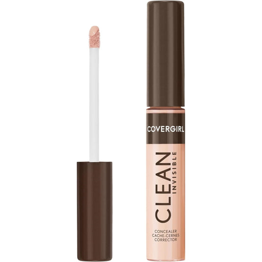 COVERGIRL Clean Invisible Liquid Concealer, 107 Light Beige, 0.23 fl oz