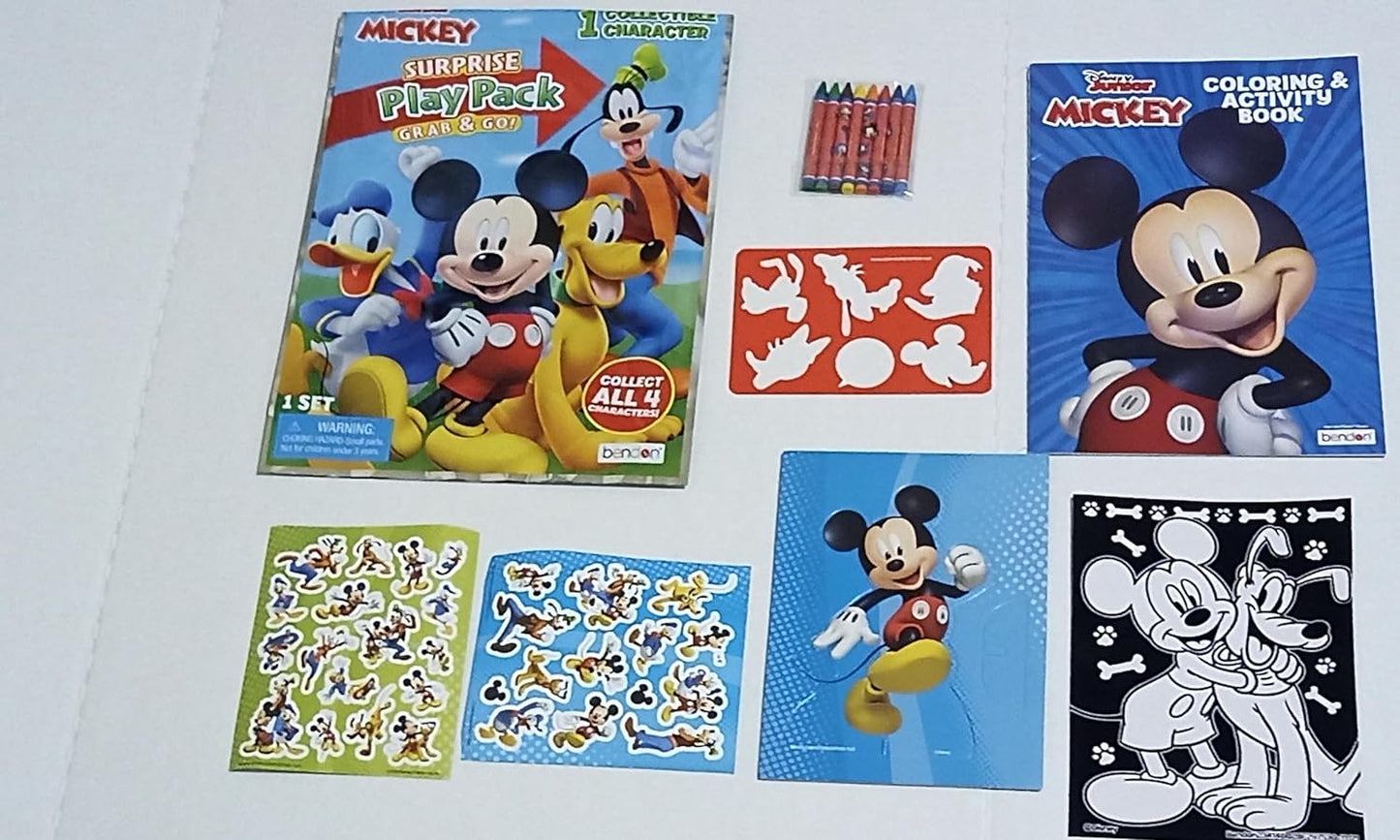 Disney Junior Mickey Surprise Play Pack Grab & Go Activity Book- Collect All Four Characters