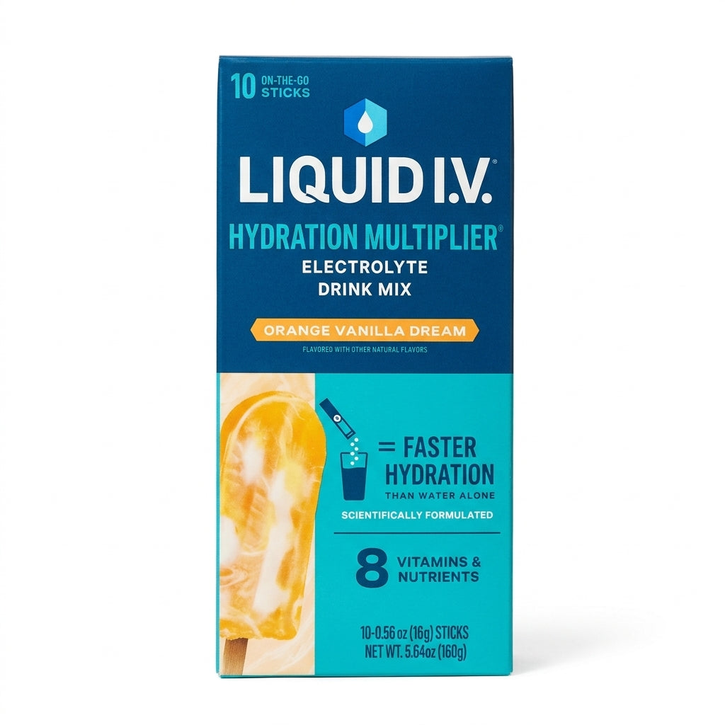 Liquid I.V. Orange Vanilla Dream Hydration Multiplier Electrolyte Mix 10 Sticks