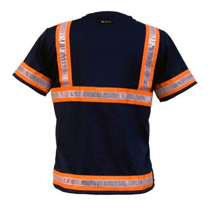 Reflective Safety Work Shirts High Visibility Work T Shirts ANSI Class 3 M to 7X