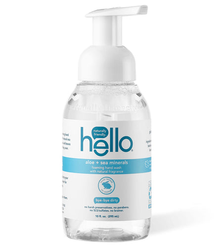 hello, Foaming Hand Wash, Aloe + Sea Minerals, 10 fl oz (295 ml)