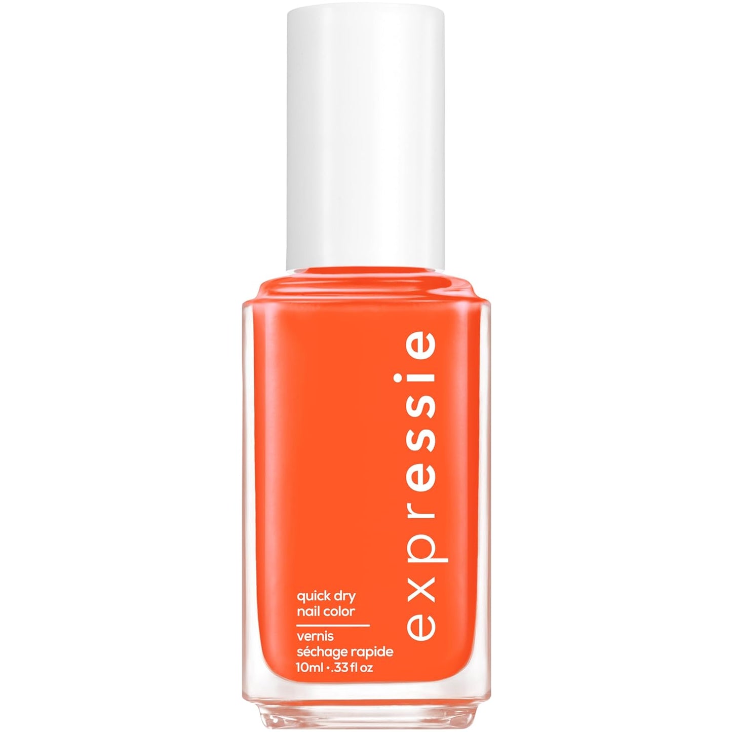 essie Expressie Nail Polish, Quick Dry Orange Nail Polish, Vegan, Catch A Vibe, 0.33 Fl Oz