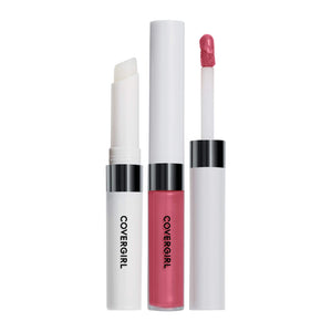 COVERGIRL Outlast All-Day Lip Color Liquid Lipstick And Moisturizing Topcoat, Longwear, Dusty Rose, Shiny Lip Gloss, Stays On All Day, Moisturizing Formula, Cruelty Free, Easy Two-Step Process