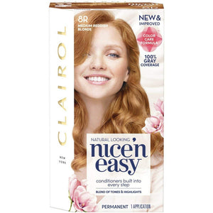 Clairol Nice 'n Easy Permanent Hair Color, Natural Medium Reddish Blonde, 1 Kit