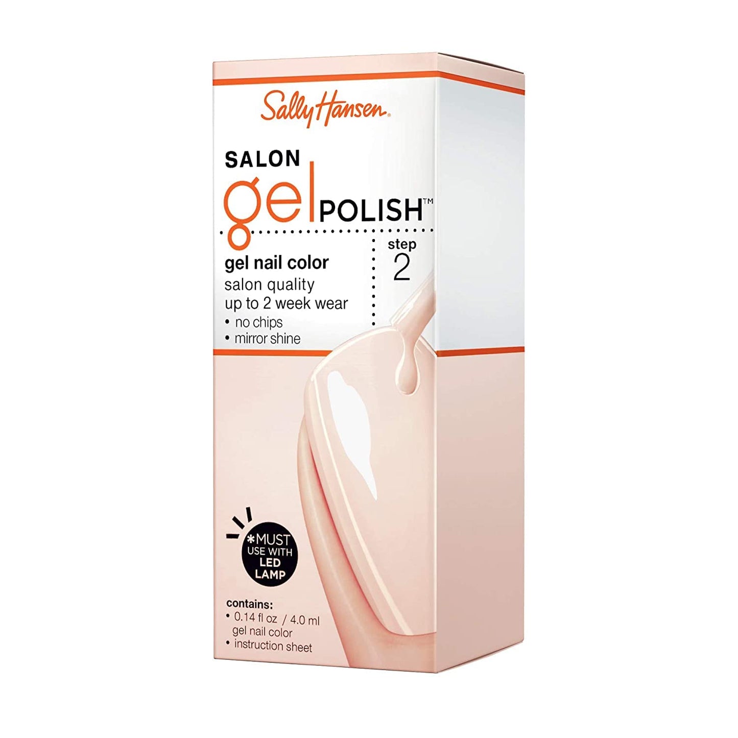 Sally Hansen Salon Pro Gel Nail Polish Lacquer, Sheer Ecstasy, 0.24 Fl. Oz.