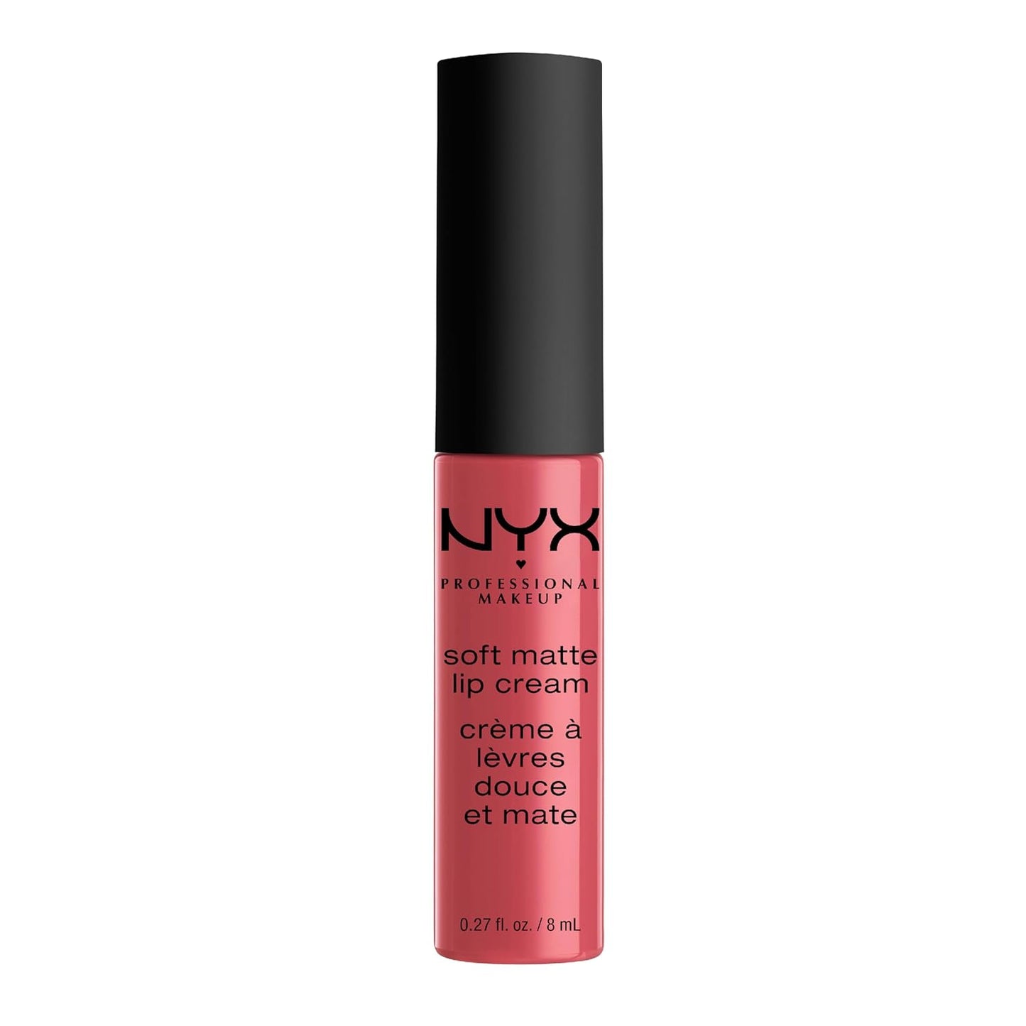 NYX PROFESSIONAL MAKEUP Soft Matte Lip Cream, Lightweight Liquid Lipstick - Sao Paulo (Bubblegum Pink)