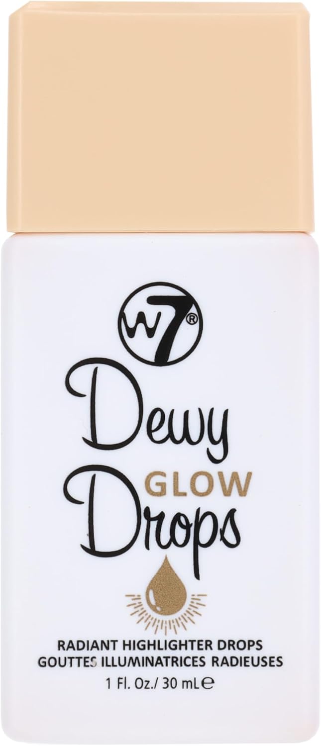 W7 Dewy Glow Radiant Highlighter Drops 30ml Liquid Face Illuminator Glow Makeup