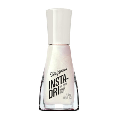 Sally Hansen Insta-Dri Nail Polish | Quick Dry, Long Lasting, Streak-Free Shine | Semi-Opaque, Shimmer | 61 Silk is… | Milky White Nail Color