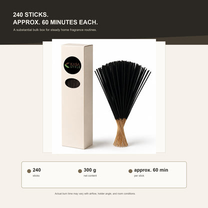 Kasa Style Incense Sticks, Hand-Dipped, 240 Ct, 300 g