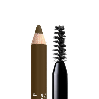 NYX PROFESSIONAL MAKEUP Powder Louder Eyebrow Pencil, Brow Pencil with Buildable Volume For Up To 12HR Wear, Vegan Formula - Taupe
