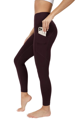 90 Degree By Reflex Yoga Pants High Waist Squat Proof Leggings Plum XS