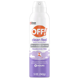 OFF!® Clean Feel Picaridin Mosquito Repellent Aerosol, OFF!® Bug Spray, 5 fl oz (142 g)