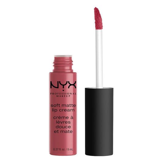 NYX PROFESSIONAL MAKEUP Soft Matte Lip Cream, Lightweight Liquid Lipstick - Sao Paulo (Bubblegum Pink)