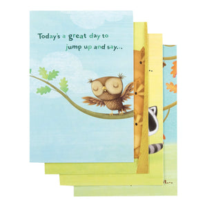 DaySpring Birthday - Inspirational Boxed Cards - Happy Critters - 12 Pack