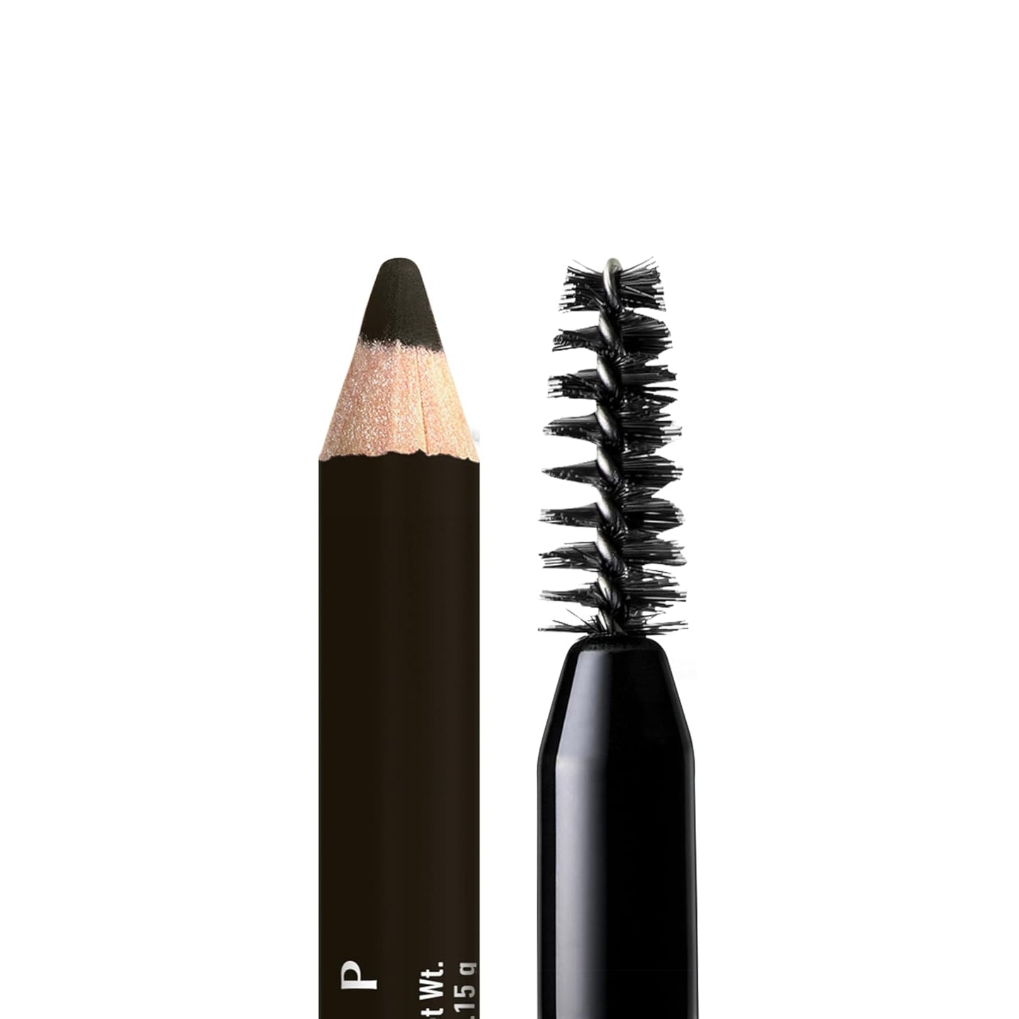 NYX PROFESSIONAL MAKEUP Powder Louder Eyebrow Pencil, Brow Pencil with Buildable Volume For Up To 12HR Wear, Vegan Formula - Black