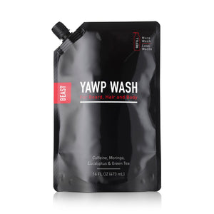 Beast Yawp All-in-1 Wash Body Hair & Beard Shampoo & Bodywash Refill 16 fl