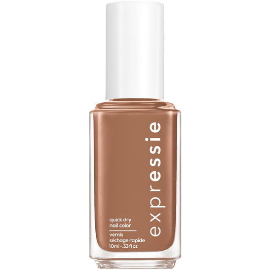 essie Expressie Nail Polish, Quick-Dry Brown Nail Polish, Power Moves, Vegan, Never Skip A Beat, 0.33 fl oz