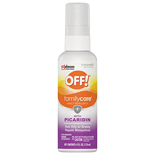 OFF! FamilyCare Insect & Mosquito Repellent Spritz, Bug Spray Made with Picaridin for Everyday Use, 4 oz