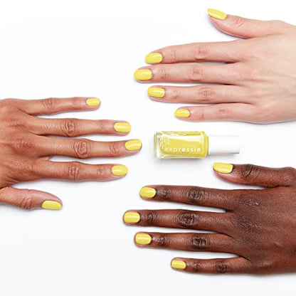 essie expressie Quick-Dry Nail Polish, 8-Free Vegan, Sk8 with Destiny, Vibrant Yellow, Curbside Pick Me Up, 0.33 Ounce