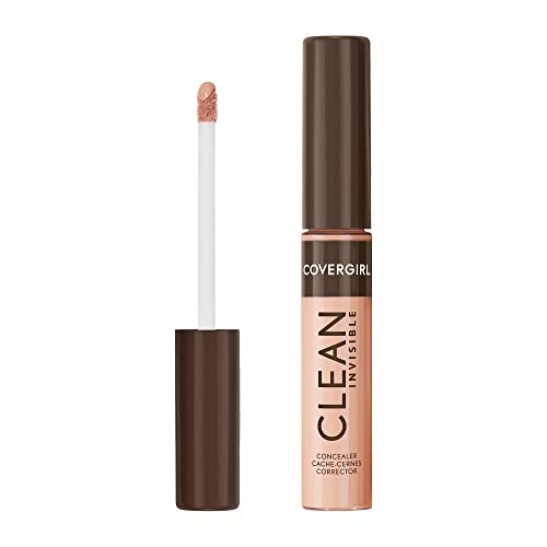 Covergirl Clean Invisible Concealer, Lightweight, Hydrating, Vegan Formula, Classic Ivory 110, 0.23oz