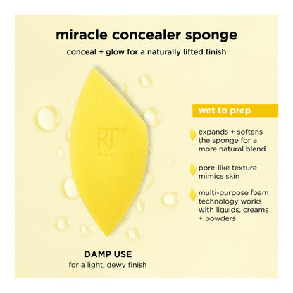 Real Techniques Miracle Complexion Sponge + Concealer Sponge, Makeup Sponges, Multi Color, 2 Count