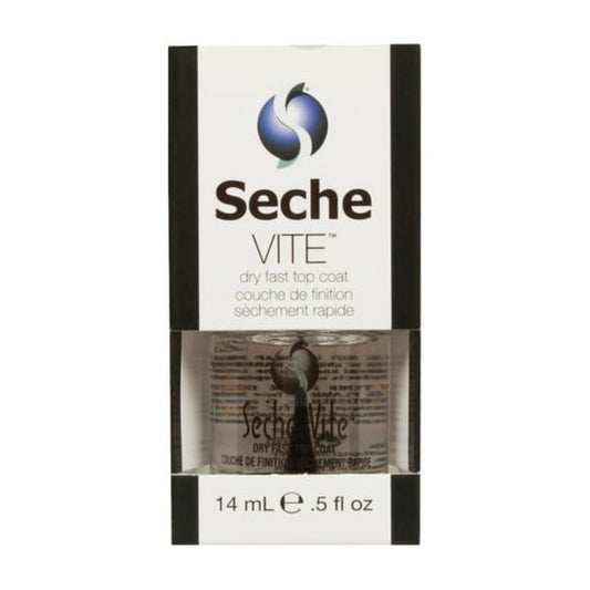 Seche Vite Nail Polish Top Coat, Clear, 0.5 fl oz