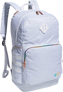 Adidas Classic 3S 4 Backpack, Jersey White/White Rainbow, One Size