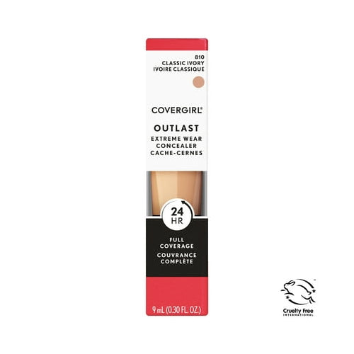 COVERGIRL Outlast Extreme Wear Concealer, Full Coverage and Longwear, Classic Ivory