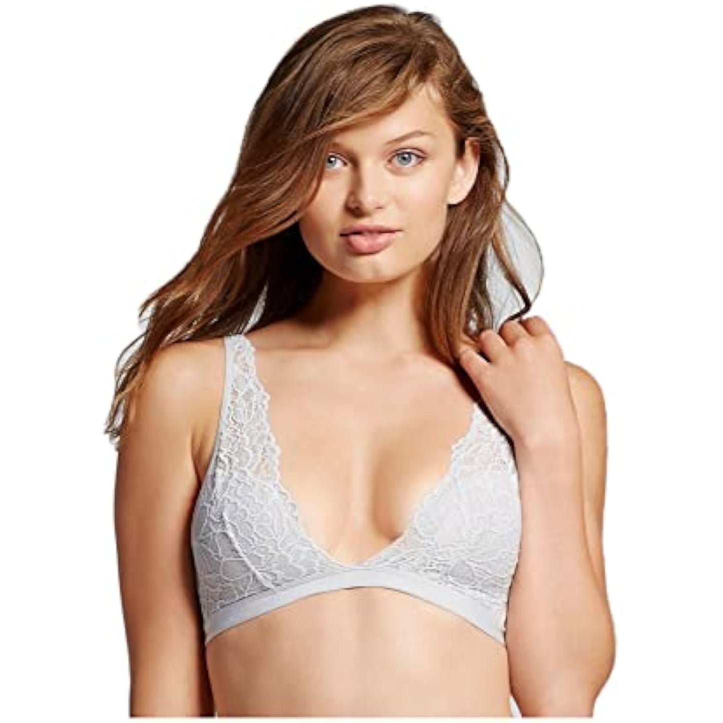 Xhilaration Deep Plunge Wire Free Multi-Way Lace Bralette