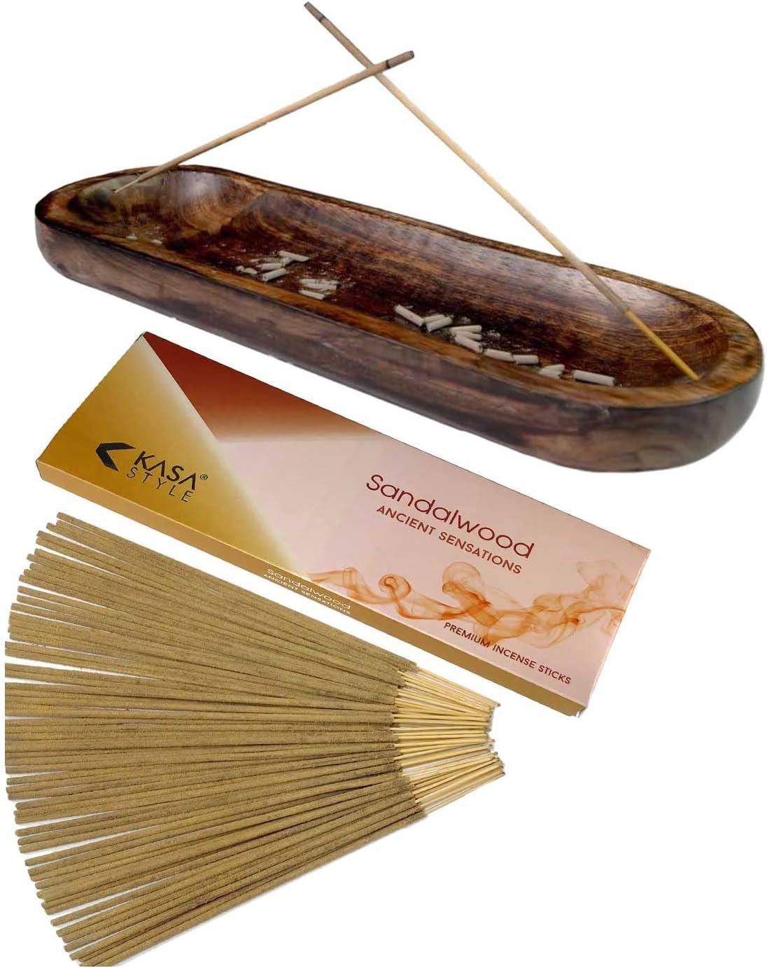 Kasa Style Double Incense Burner 100gr Ancient Sensations Premium Incense Sticks