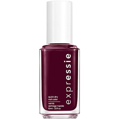 essie expressie Quick-Dry Nail Polish, 8-Free Vegan, Sk8 with Destiny, Plum, All Ramped Up, 0.33 Ounce