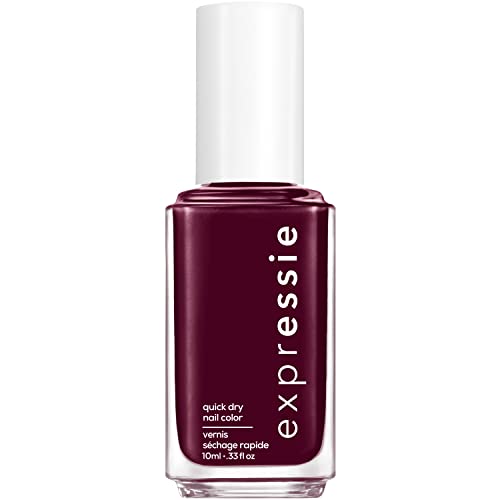 essie expressie Quick-Dry Nail Polish, 8-Free Vegan, Sk8 with Destiny, Plum, All Ramped Up, 0.33 Ounce