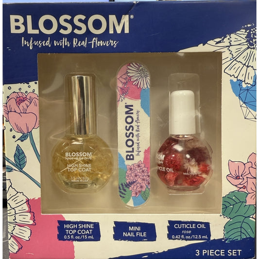 Blossom Beauty 3 Piece Nailcaire Set-Infused With Real Flowers!