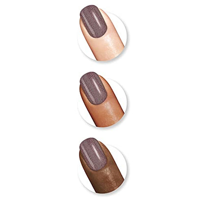 Sally Hansen Miracle Gel™, Adrenaline Crush, Long Lasting, Gel-Like Formula, No UV Lamp Needed, Grey Glitter Nail Polish