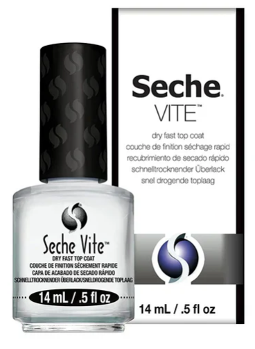 Seche Vite Nail Polish Top Coat, Clear, 0.5 fl oz