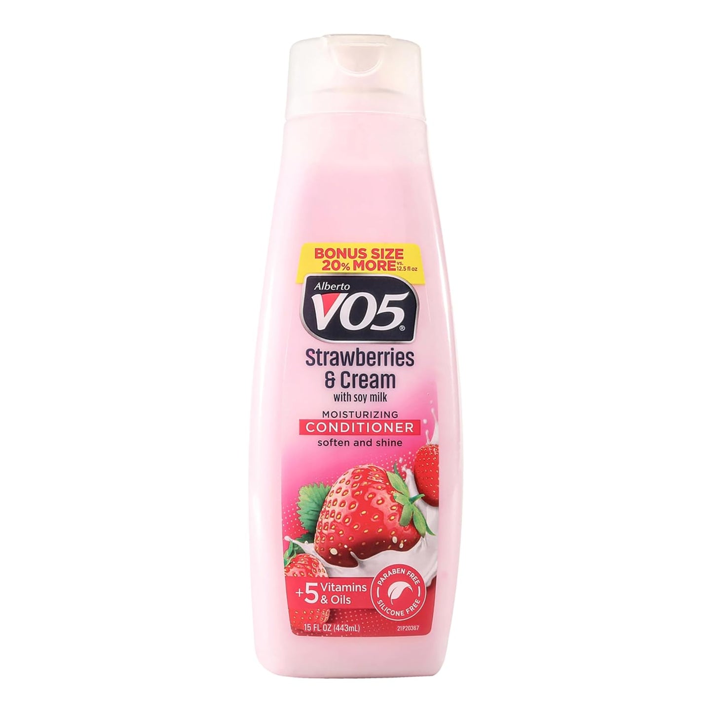 Alberto VO5 Strawberries & Cream Moisturizing Conditioner 15oz Pack of 3 Soy Milk