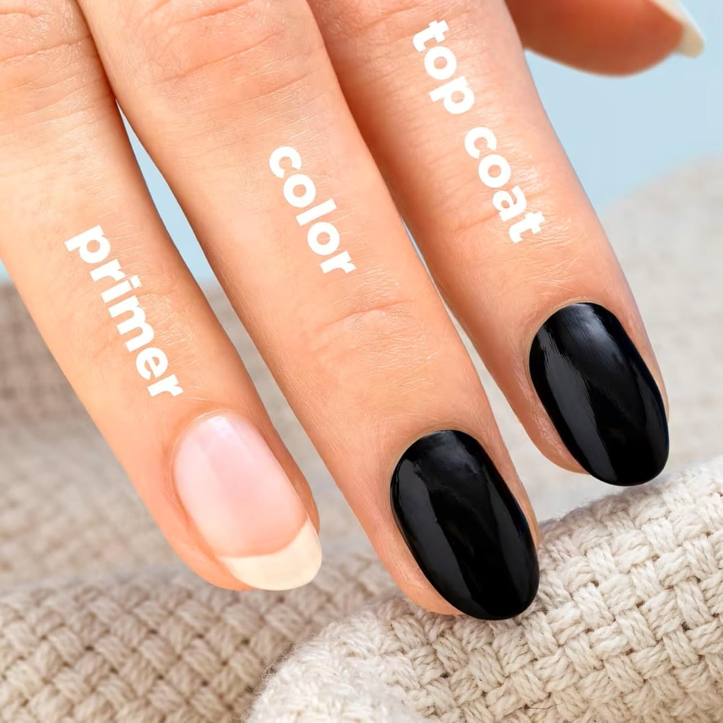 Sally Hansen Miracle Gel Beetlejuice Salon Quality Nail Polish| Gel-Like Formula, Two-Step System, No UV Light Needed, Long Lasting | Opaque, Glittery | 929 Ghost With The Most | Black Nail Polish