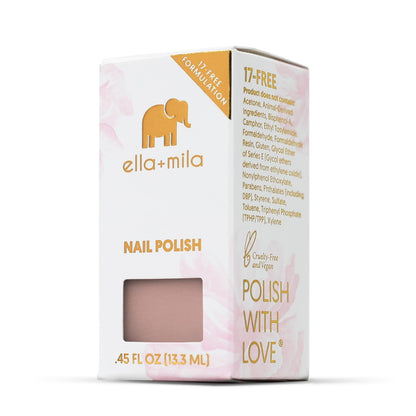 ella+mila Professional Nail Polish - Quick Dry Nail Polish - Long-Lasting & Chip Resistant Formula (Love Collection - Pour the Bubbly - 0.45 fl oz)