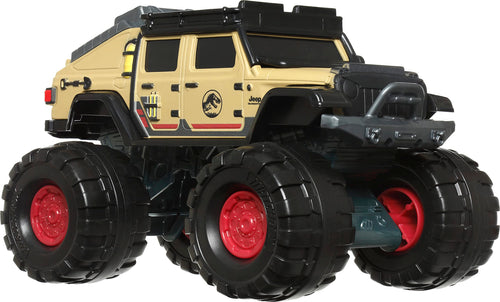 Matchbox Jurassic World Dominion Jeep Gladiator 1:24-Scale Truck with Large Wheels, Toy Gift and Car Collectible for Dinosaur Fans
