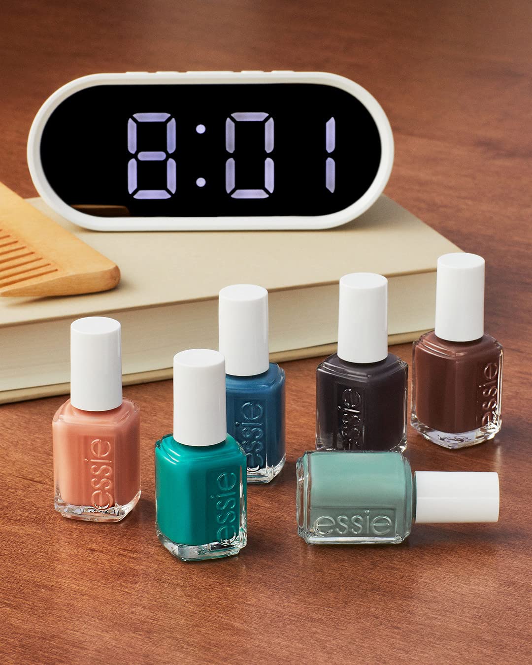 essie Nail Polish, Salon-Quality Black Nail Polish, UnGuilty Pleasures, Vegan, Home By 8, 0.46 fl oz
