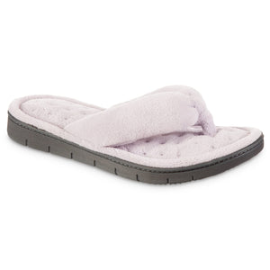 Isotoner Women's Recycled Aster Thong Slides Slippers 6-7 / Thistle