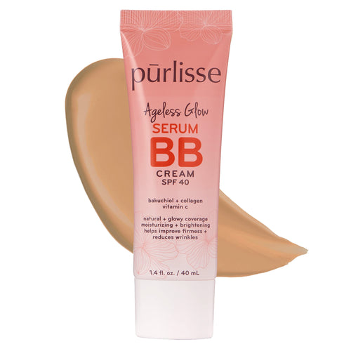 Purlisse Ageless Glow Serum BB Cream SPF 40, 1.4 fl oz (Light Medium)