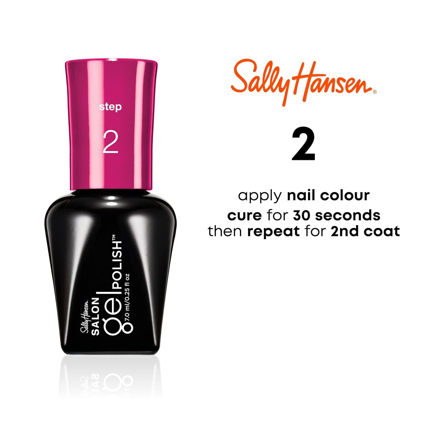 Sally Hansen Salon Pro Gel Nail Polish Lacquer, Kook a Mango, 0.24 Fl. Oz.